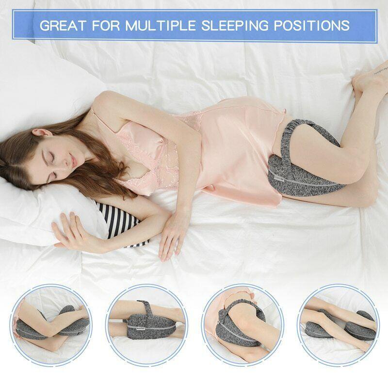 Knee Pillow for Sleeping on Side - Leg Pillow Orthopedic Memory Leg Knees Pain Cushion for Side Sleeper Sleeping Pillow - Tophatter Daily Deals