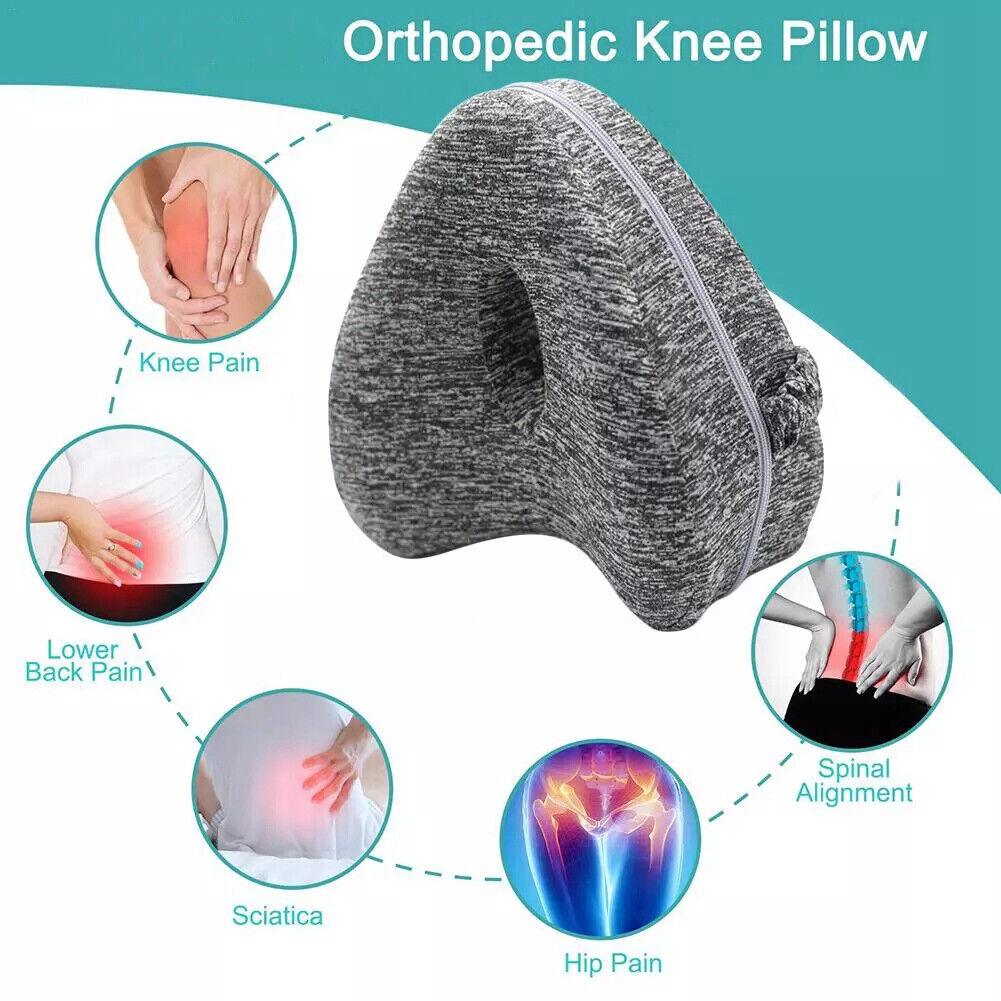 Knee Pillow for Sleeping on Side - Leg Pillow Orthopedic Memory Leg Knees Pain Cushion for Side Sleeper Sleeping Pillow - Tophatter Daily Deals