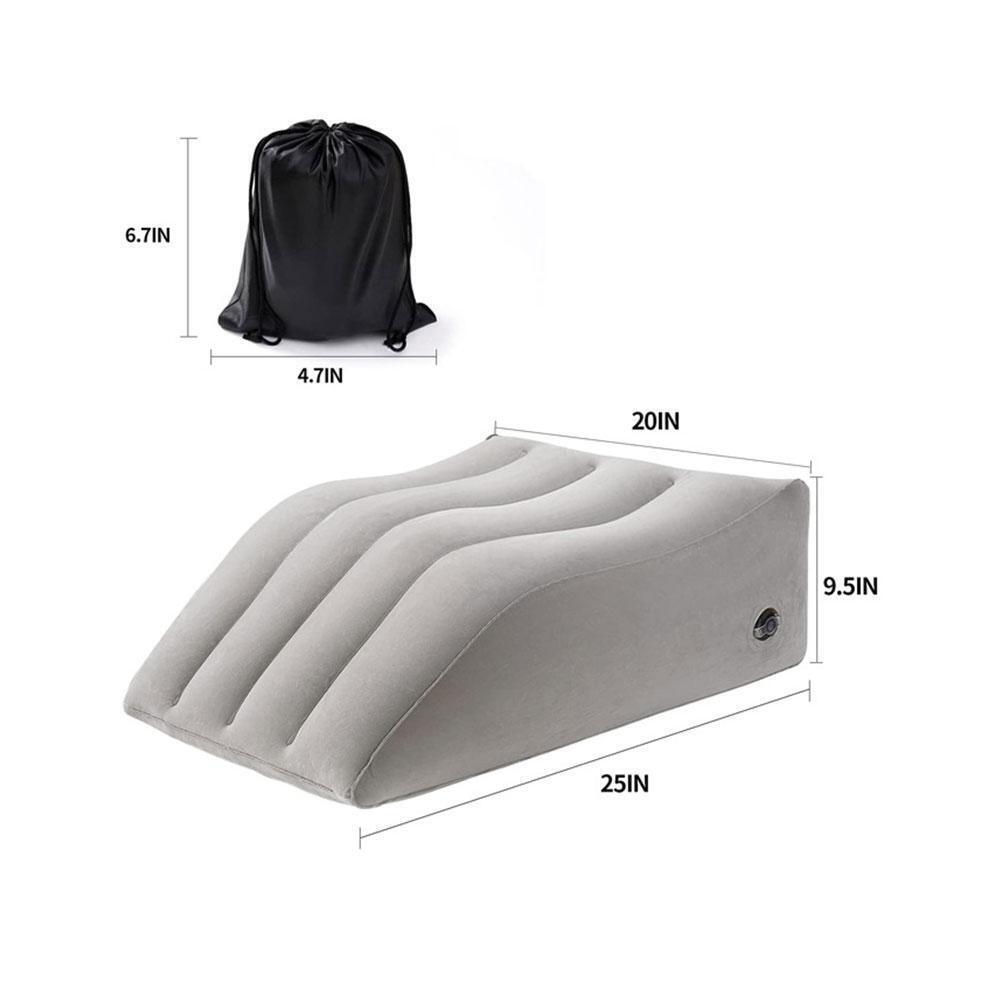 Inflatable Wedge Pillow - Lightweight and Portable, Inflatable/Foam, Suitable for Travel/Acid/Anti-nor/for Pregnant Women to Provide a Comfortable Personal Care - Tophatter Daily Deals