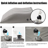 Inflatable Wedge Pillow - Lightweight and Portable, Inflatable/Foam, Suitable for Travel/Acid/Anti-nor/for Pregnant Women to Provide a Comfortable Personal Care - Tophatter Daily Deals