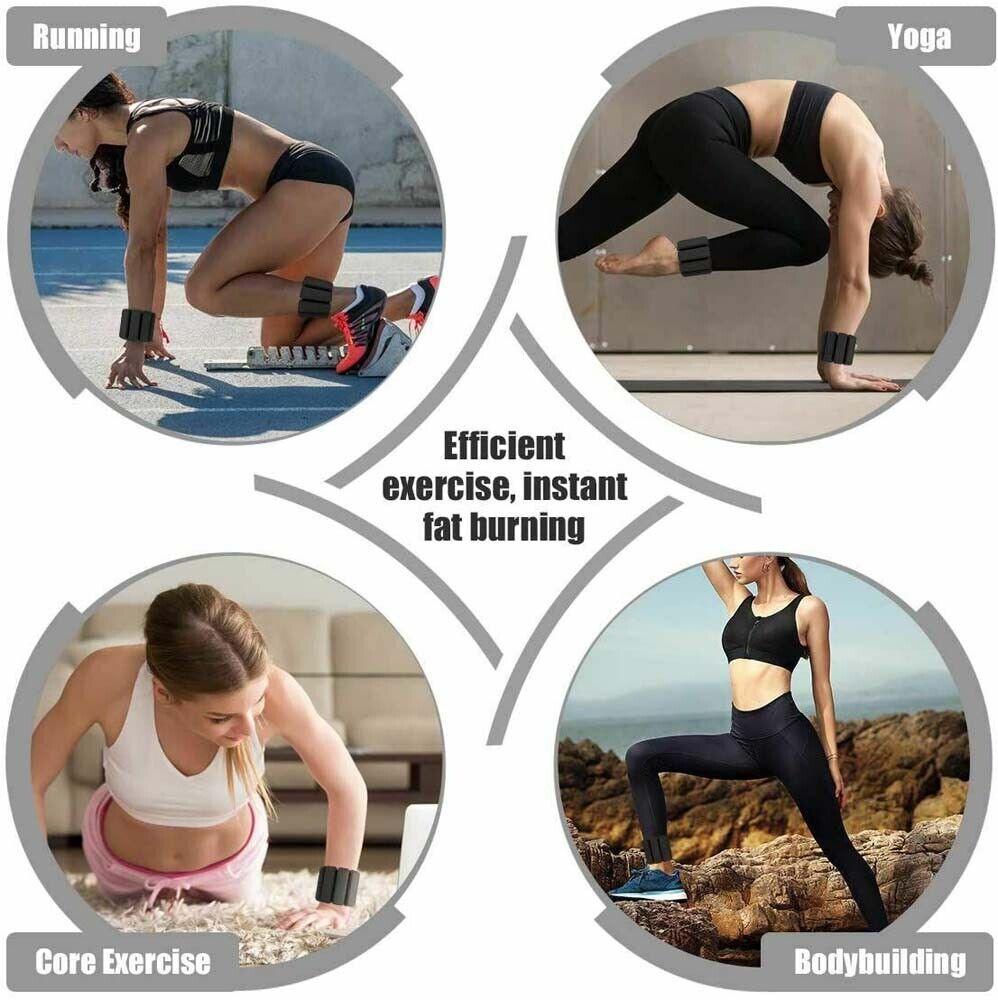 Wrist Ankle Weights - 1 Pair Silicone Workout Bands for Fitness Wearable Leg & Cuff Weight Straps for Yoga & Dance Exercise & Fitness - Tophatter Daily Deals