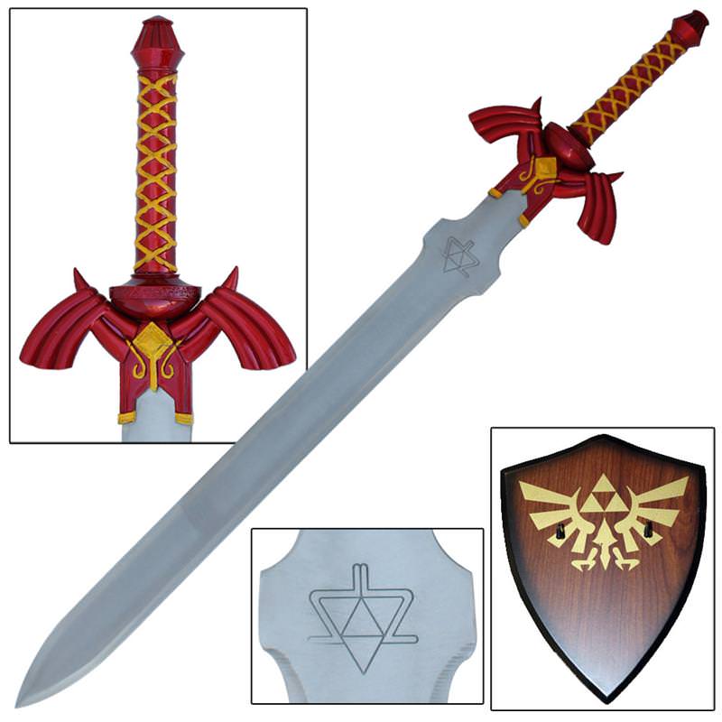 Legend of Zelda Shadow Master Sword Red Version - Tophatter's Guns'N'Weapons Store Collectible Weapons - Tophatter Daily Deals