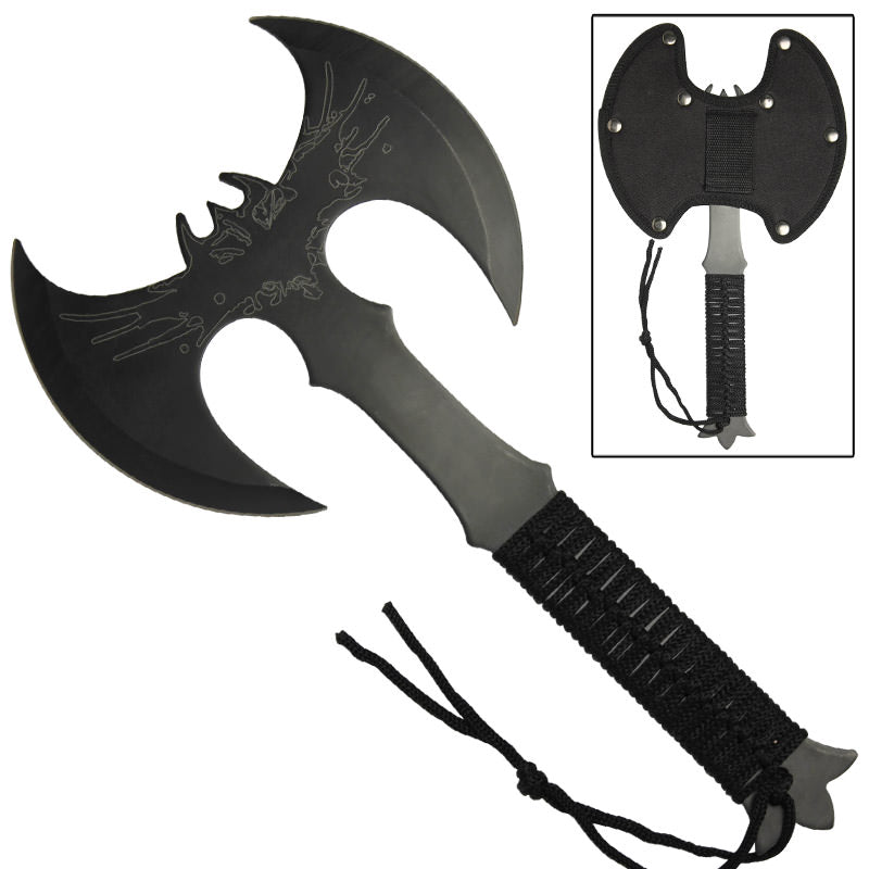 Legendary Dark Wing Midnight Throwing Axe - TOPHATTER'S ARMORY DEALS Collectible Weapons - Tophatter Daily Deals
