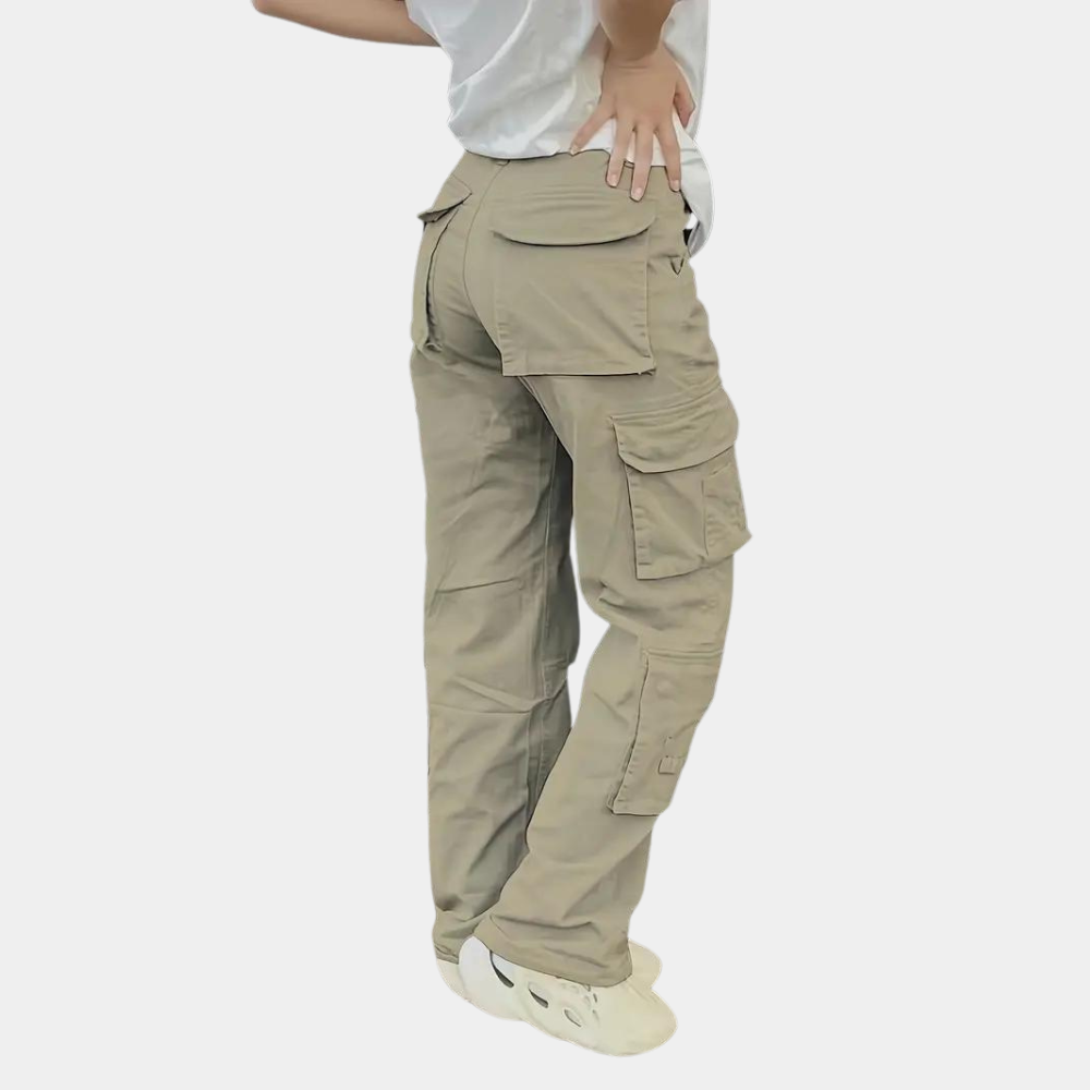 Lightweight & versatile women’s cargo pants – breathable design, durable fabric, ideal for summer Women's trousers - Tophatter Daily Deals