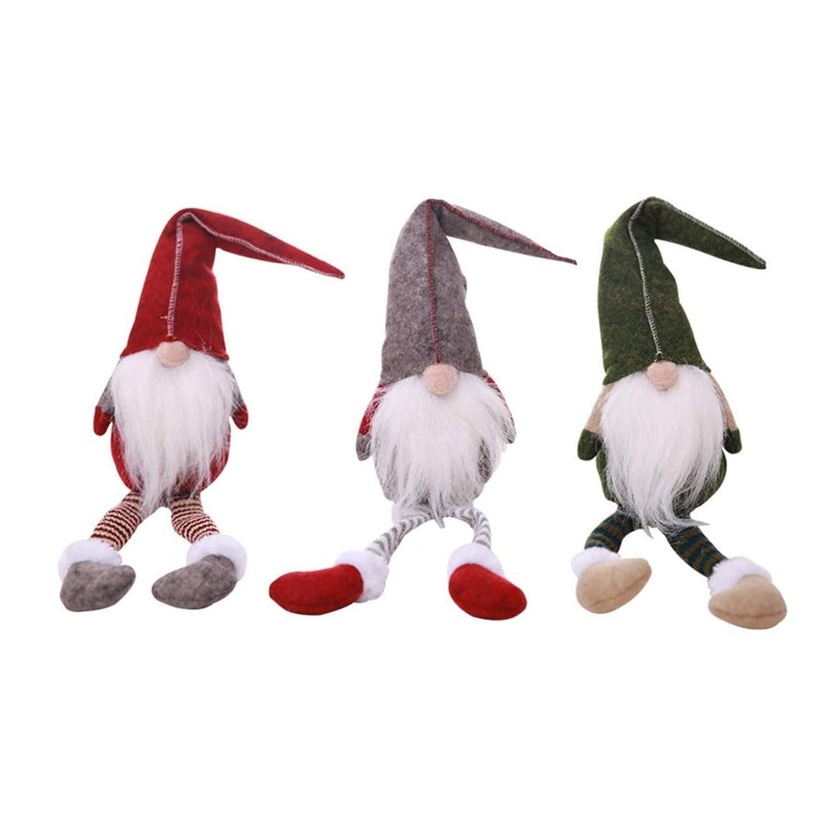 Handmade Tomte Gnome - 3 Packs Christmas Gonk Decoration Scandinavian Santa Elf Table Ornaments Xmas Tree Hanging Decoration Christmas - Tophatter Daily Deals