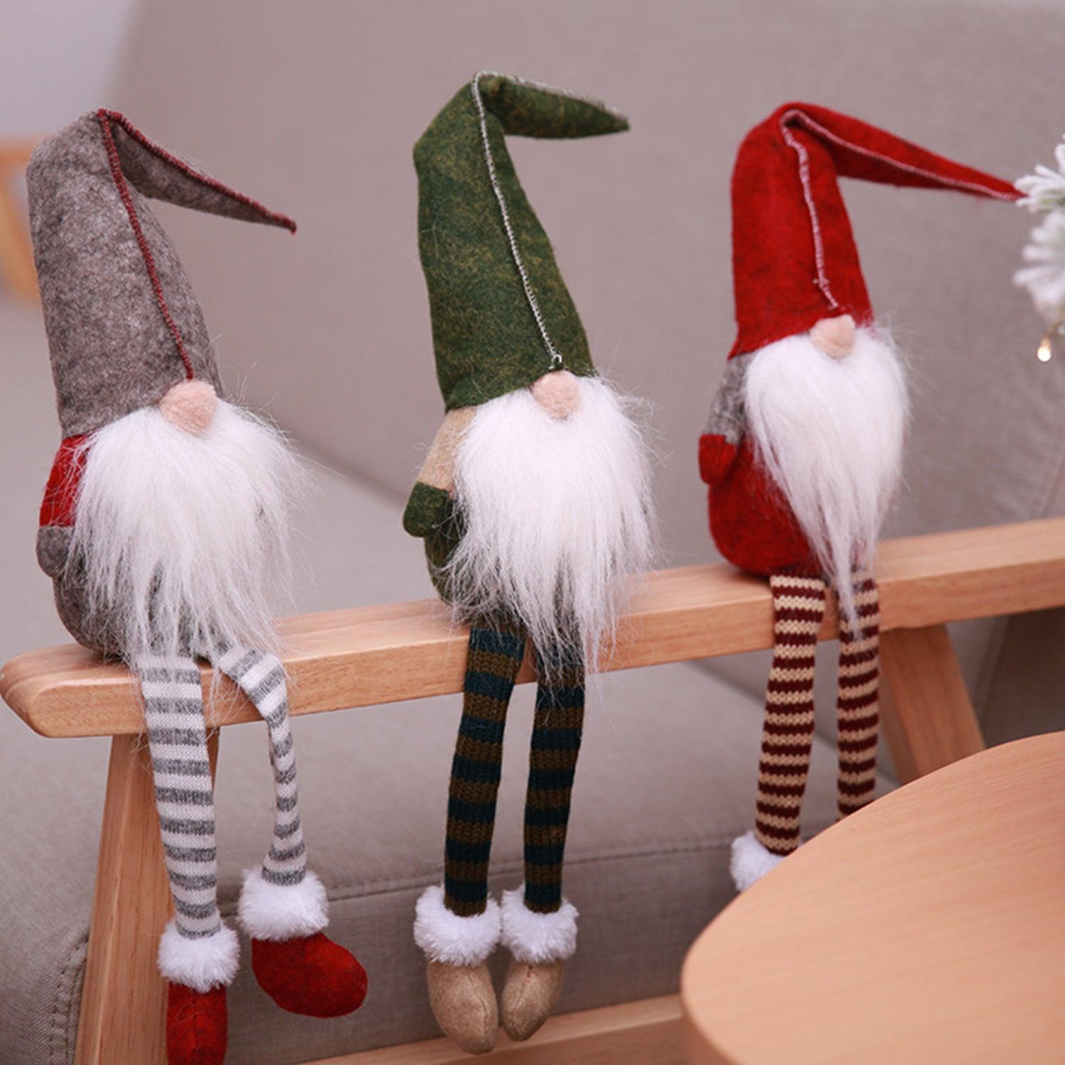 Handmade Tomte Gnome - 3 Packs Christmas Gonk Decoration Scandinavian Santa Elf Table Ornaments Xmas Tree Hanging Decoration Christmas - Tophatter Daily Deals