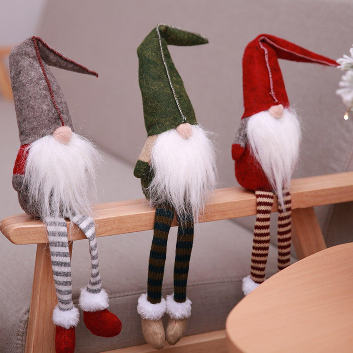 Handmade Tomte Gnome - 3 Packs Christmas Gonk Decoration Scandinavian Santa Elf Table Ornaments Xmas Tree Hanging Decoration Christmas - Tophatter Daily Deals