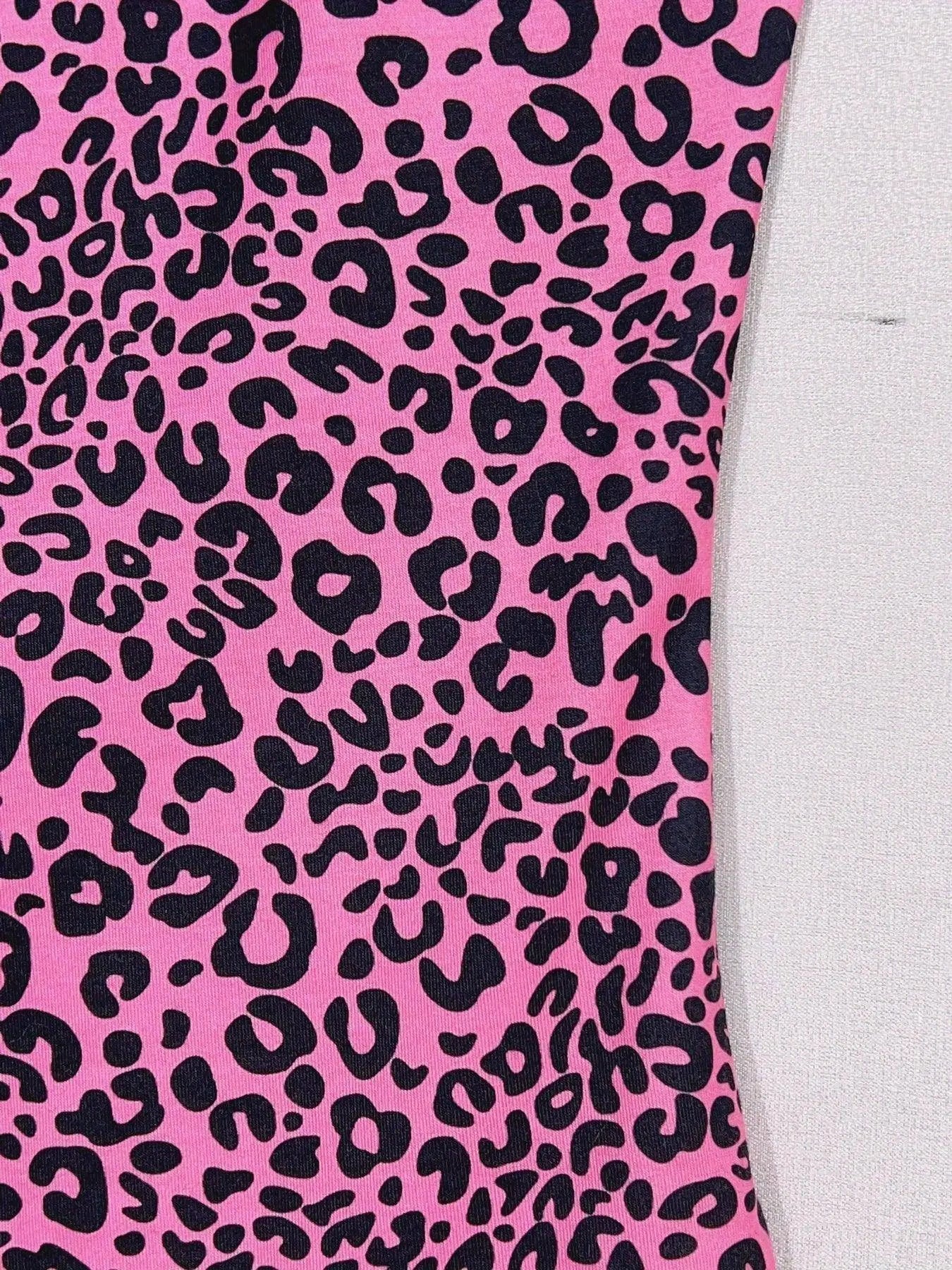 Leopard Print Cami Top, Casual Crew Neck Sleeveless Slim Spaghetti Strap Top For Spring & Summer, Women's Clothing - Tophatter Daily Deals