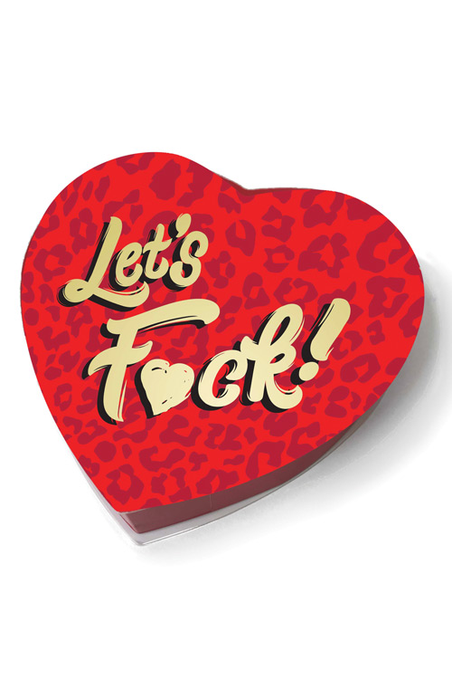 Heart Box of Chocolates Let’s Fuck Candy - Tophatter Daily Deals