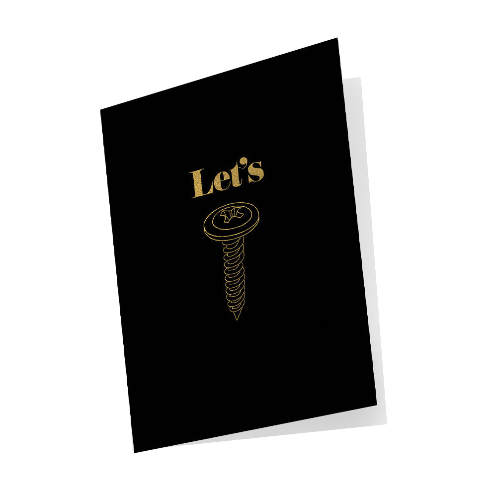 Let's Screw Greeting Card - Tophatter Daily Deals