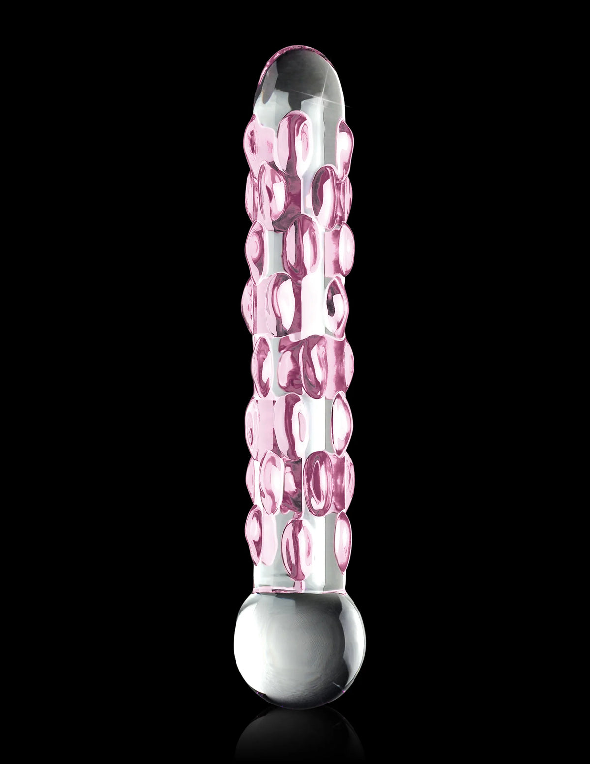 Icicles No. 7 (Clear/Pink) – Luxury Hand-Blown Glass Massager > Glass > Dildos - Tophatter Daily Deals