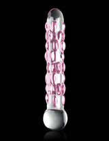 Icicles No. 7 (Clear/Pink) – Luxury Hand-Blown Glass Massager > Glass > Dildos - Tophatter Daily Deals