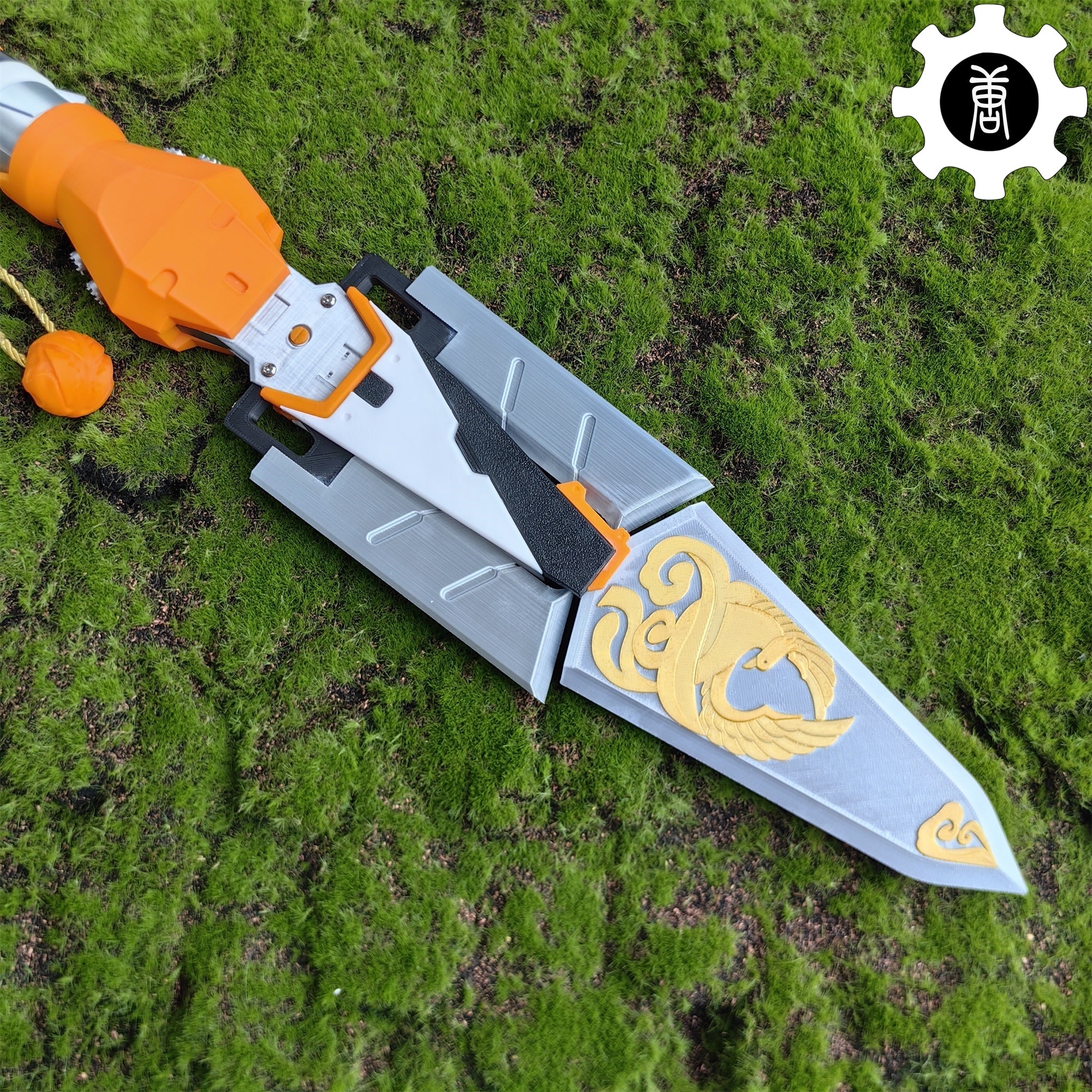 3D Printed Life-Size Valkyrie Heirloom Suzaku Spear Cosplay Prop - Tophatter Daily Deals