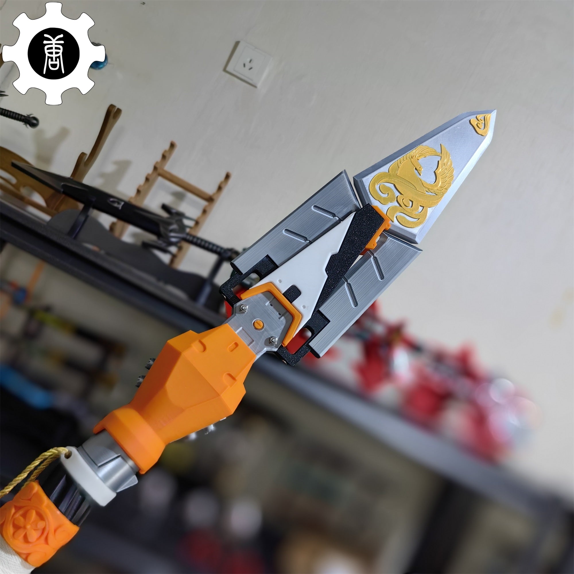 3D Printed Life-Size Valkyrie Heirloom Suzaku Spear Cosplay Prop - Tophatter Daily Deals