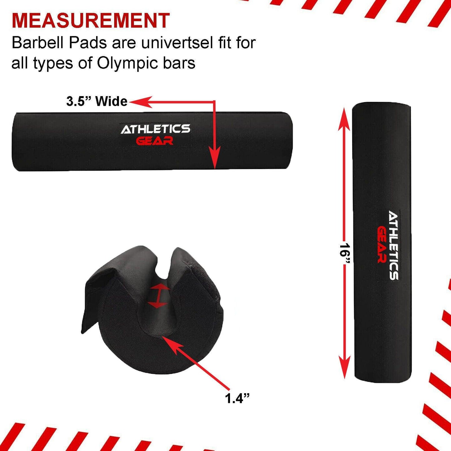 Barbell Cushion for Hip Thrusts - Lifting Barbell Pad Squat Bar Powerlifting Neck Shoulder Protection Exercise & Fitness - Tophatter Daily Deals