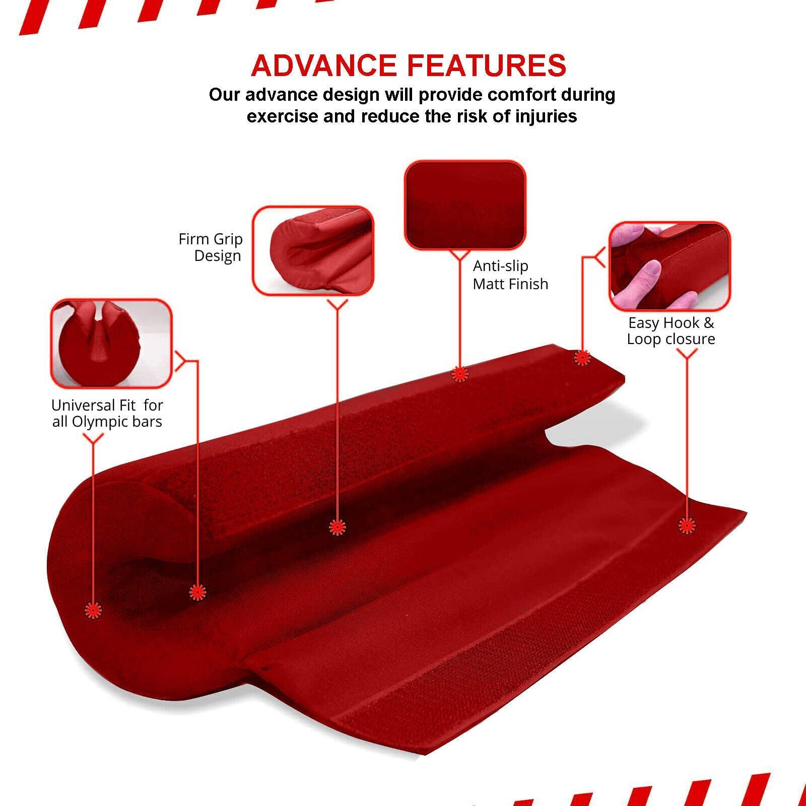 Barbell Cushion for Hip Thrusts - Lifting Barbell Pad Squat Bar Powerlifting Neck Shoulder Protection Exercise & Fitness - Tophatter Daily Deals