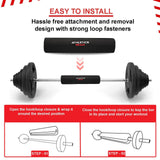 Barbell Cushion for Hip Thrusts - Lifting Barbell Pad Squat Bar Powerlifting Neck Shoulder Protection Exercise & Fitness - Tophatter Daily Deals