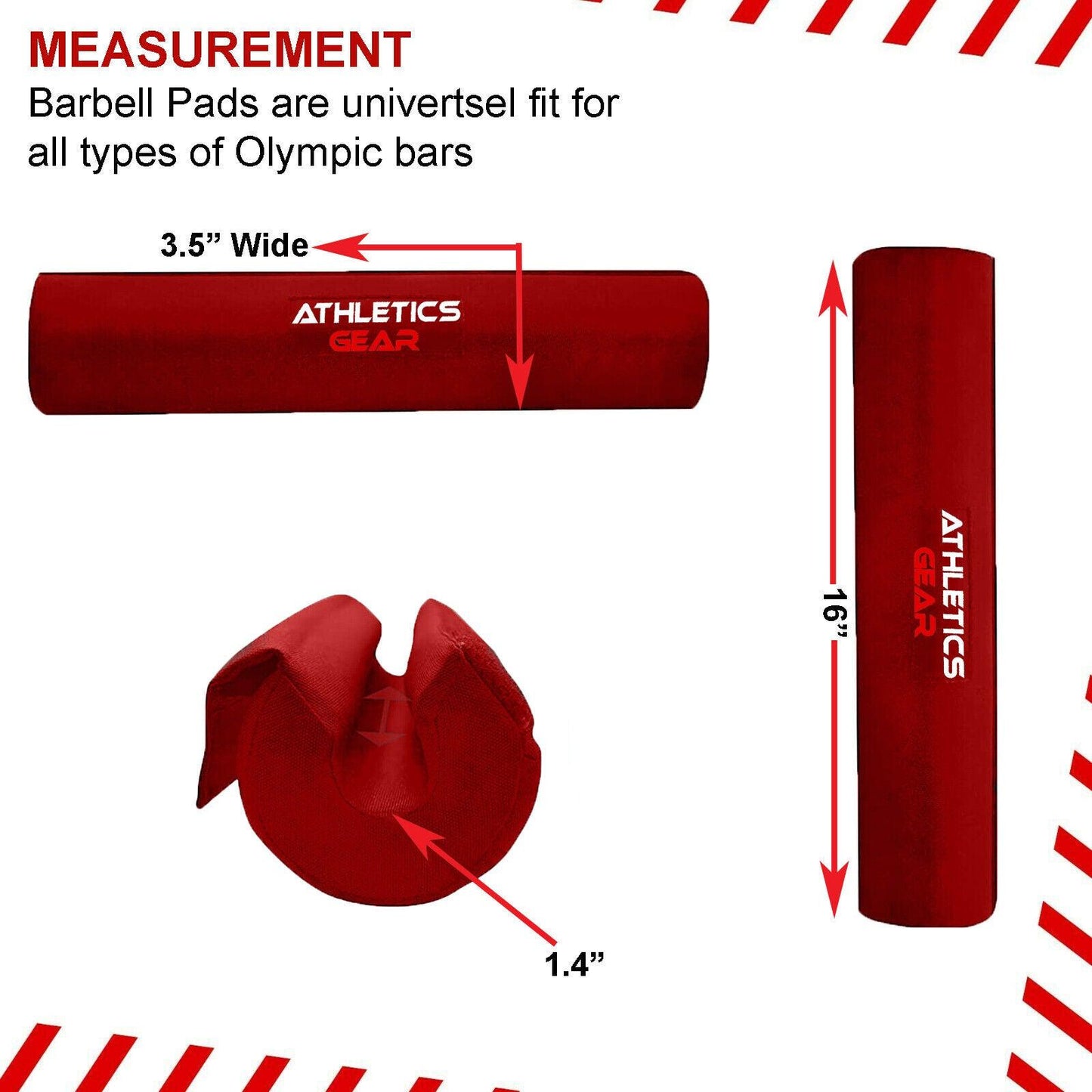 Barbell Cushion for Hip Thrusts - Lifting Barbell Pad Squat Bar Powerlifting Neck Shoulder Protection Exercise & Fitness - Tophatter Daily Deals