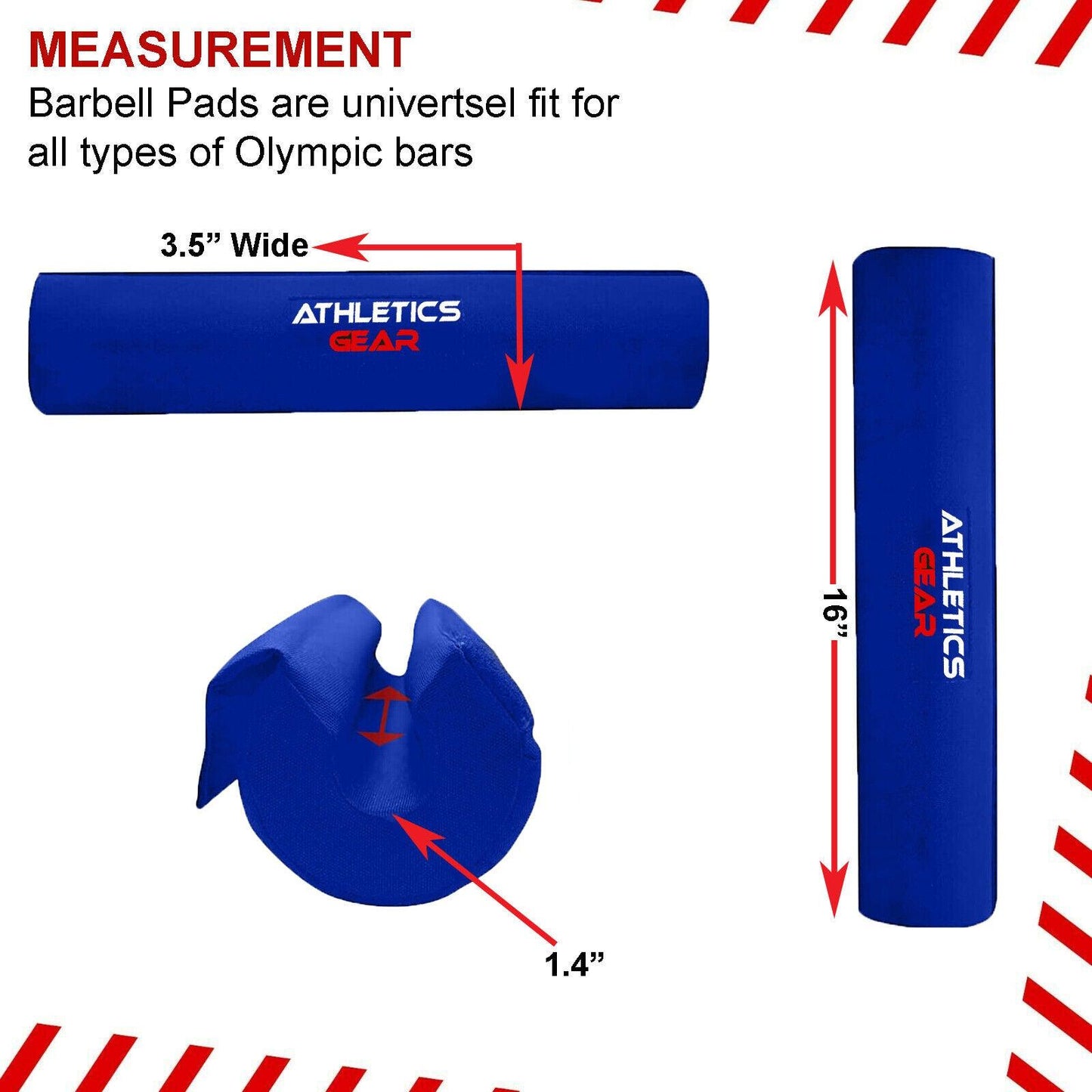 Barbell Cushion for Hip Thrusts - Lifting Barbell Pad Squat Bar Powerlifting Neck Shoulder Protection Exercise & Fitness - Tophatter Daily Deals