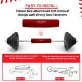 Barbell Cushion for Hip Thrusts - Lifting Barbell Pad Squat Bar Powerlifting Neck Shoulder Protection Exercise & Fitness - Tophatter Daily Deals