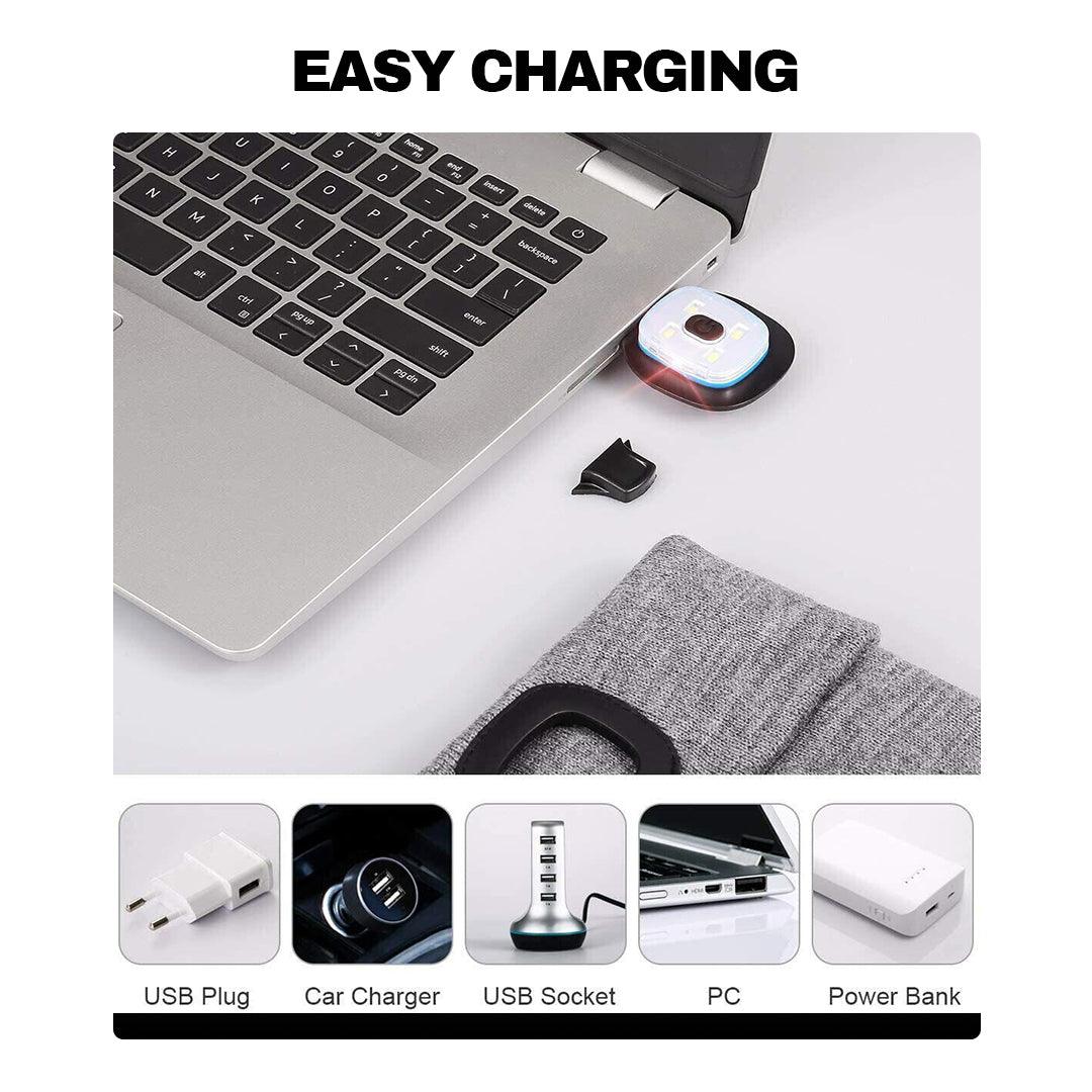 Beanie Hats With Lights - USB Rechargeable Knitted Beanie Hat LED Knitted Hands Free Light Up Hats Apparel & Accessories - Tophatter Daily Deals