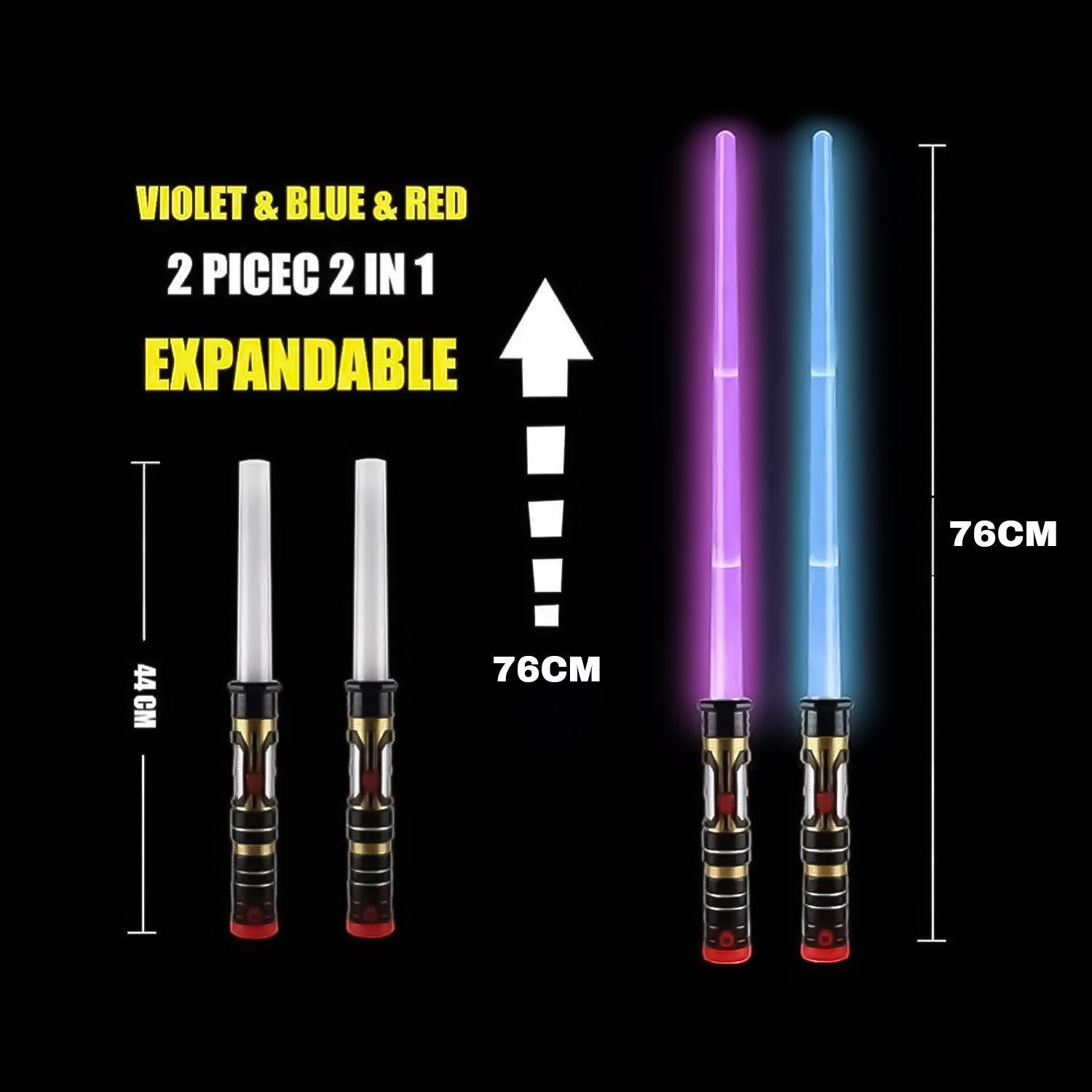 Star Wars Lightsaber Toy - Changeable Retractable Lightsaber Sword Toys for Boys Kids Gift Party Christmas Toys - Tophatter Daily Deals