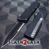 Lightning OTF Dual Action Black Automatic Knife - Tactical Combo Edge Knife-OTF - Tophatter Daily Deals