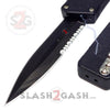 Lightning OTF Dual Action Black Automatic Knife - Tactical Combo Edge Knife-OTF - Tophatter Daily Deals