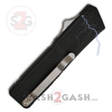 Lightning OTF Dual Action Black Automatic Knife - Tactical Combo Edge Knife-OTF - Tophatter Daily Deals