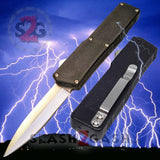 Lightning OTF Dual Action Black Automatic Knife - Satin Double Edge Knife-OTF - Tophatter Daily Deals