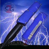 Lightning OTF Dual Action Blue Automatic Knife - Tactical Combo Edge Knife-OTF - Tophatter Daily Deals