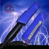 Lightning OTF Dual Action Blue Automatic Knife - Tactical Double Edge Knife-OTF - Tophatter Daily Deals