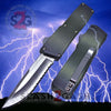 Lightning OTF Dual Action Camo Automatic Knife - Satin Serrated Knife-OTF - Tophatter Daily Deals
