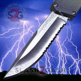 Lightning OTF Dual Action Camo Automatic Knife - Satin Serrated Serrated Edge Knife-OTF - Tophatter Daily Deals