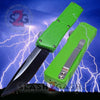 Lightning OTF Dual Action Green Automatic Knife - Tactical Plain Edge Knife-OTF - Tophatter Daily Deals