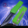 Lightning OTF Dual Action Green Automatic Knife - Tactical Serrated Edge Knife-OTF - Tophatter Daily Deals