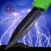 Lightning OTF Dual Action Green Automatic Knife - Tactical Double Edge Double Edge Knife-OTF - Tophatter Daily Deals