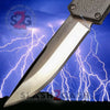 Lightning OTF Knife Dual Action Grey Automatic UPGRADED - 9 Blades Single Edge Plain - Satin Knife-OTF - Tophatter Daily Deals