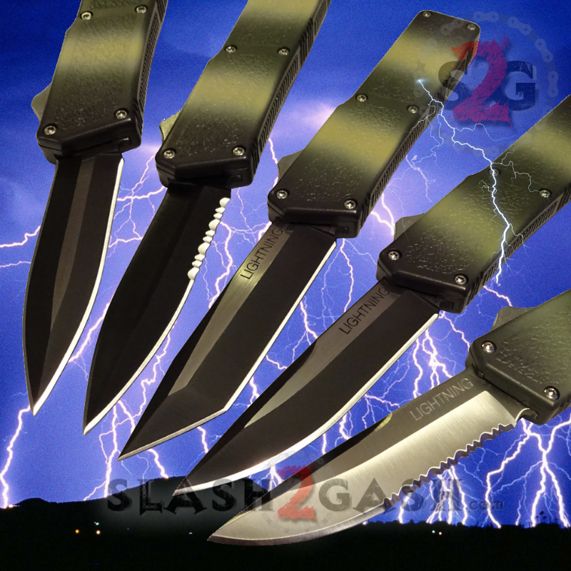 Lightning OTF Knife D/A Automatic Switchblade Camo UPGRADED - Taiwan Knife-OTF - Tophatter Daily Deals