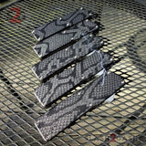 Lightning OTF Knife D/A Snake Skin Switchblade - Tanto Serrated Knife-OTF - Tophatter Daily Deals