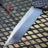 Lightning OTF Knife D/A Snake Skin Switchblade - Tanto Serrated Tanto - Plain Edge Knife-OTF - Tophatter Daily Deals