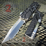 Lightning OTF Knife D/A Snake Skin Switchblade - Tanto Serrated Knife-OTF - Tophatter Daily Deals