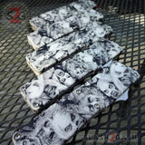 Lightning OTF Knife D/A Zombie Skulls Switchblade - Tanto Serrated Knife-OTF - Tophatter Daily Deals