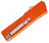 Lightning OTF Dual Action Orange Automatic Knife - Satin Plain Edge Knife-OTF - Tophatter Daily Deals