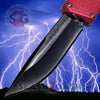 Lightning OTF Dual Action Red Automatic Knife - Tactical Plain Edge Plain Edge Knife-OTF - Tophatter Daily Deals