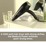 Lightweight Hair Dryer - Nicky Clarke 2200W Lightweight Frizz Control Fast Dry DC Ionic Hair Dryer, 2 Heat & Speed Settings, Cool Shot, 3m Salon Hair Care - Tophatter Daily Deals