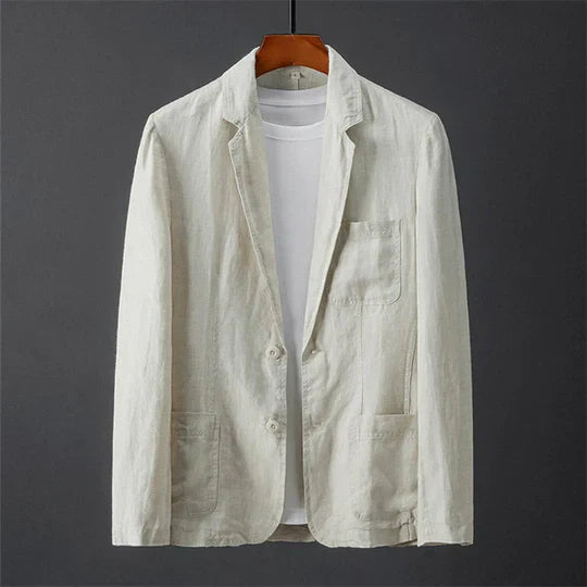 Lightweight men's blazer jacket – breathable fabric, for casual and formal occasions Beige Men's Blazers - Tophatter Daily Deals