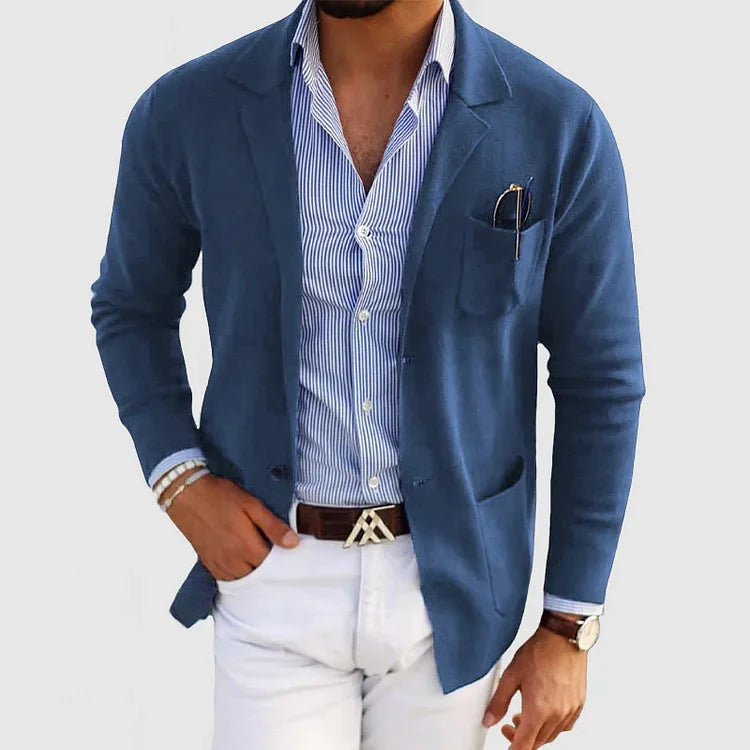 Lightweight men's blazer jacket – classic tailored fit, premium fabric, for formal occasions Blue Men's Blazers - Tophatter Daily Deals