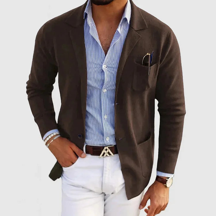 Lightweight men's blazer jacket – classic tailored fit, premium fabric, for formal occasions Brown Men's Blazers - Tophatter Daily Deals