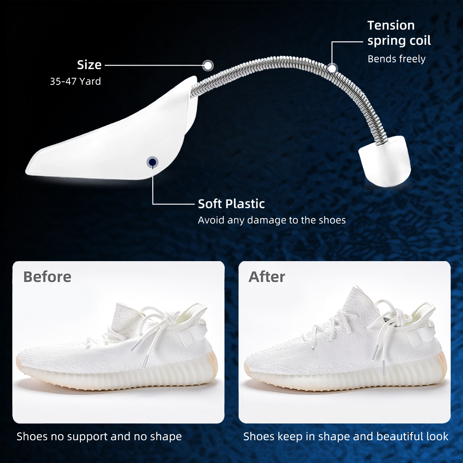 Plastic Shoe Tree – 1x - 10x Pairs Adjustable Shoe Stretcher & Shaper for Men’s and Women’s Shoes Plastic shoe tree - Tophatter Daily Deals